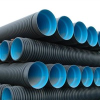 High Density Polyethylene 200mm Corrugated Hdpe Pipe For Fiber Cable Drain Pipe